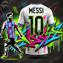 Maillot de Football Concept "Street Graffiti Messi 10" | Édition Exclusive 2025 – Enfants & Adultes