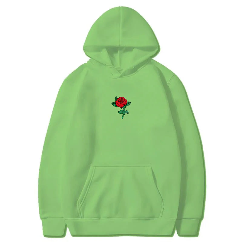 Pull à Capuche Coeur de Rose 🌹 - Multicolore