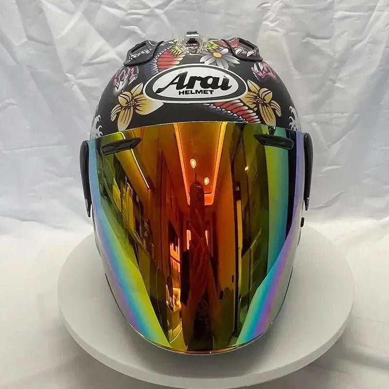 Casque Dragon Oriental Mat - VZ-RAM - 3/4 ouvert pour l'été