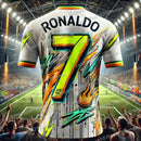Maillot de Football Concept "Graffiti Ronaldo" | Édition Exclusive 24-25 – Enfants & Adultes