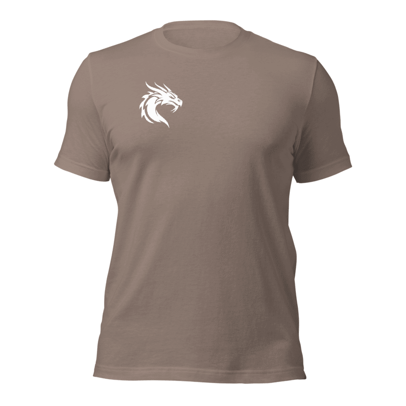 Tee-shirt marron clair dragon
