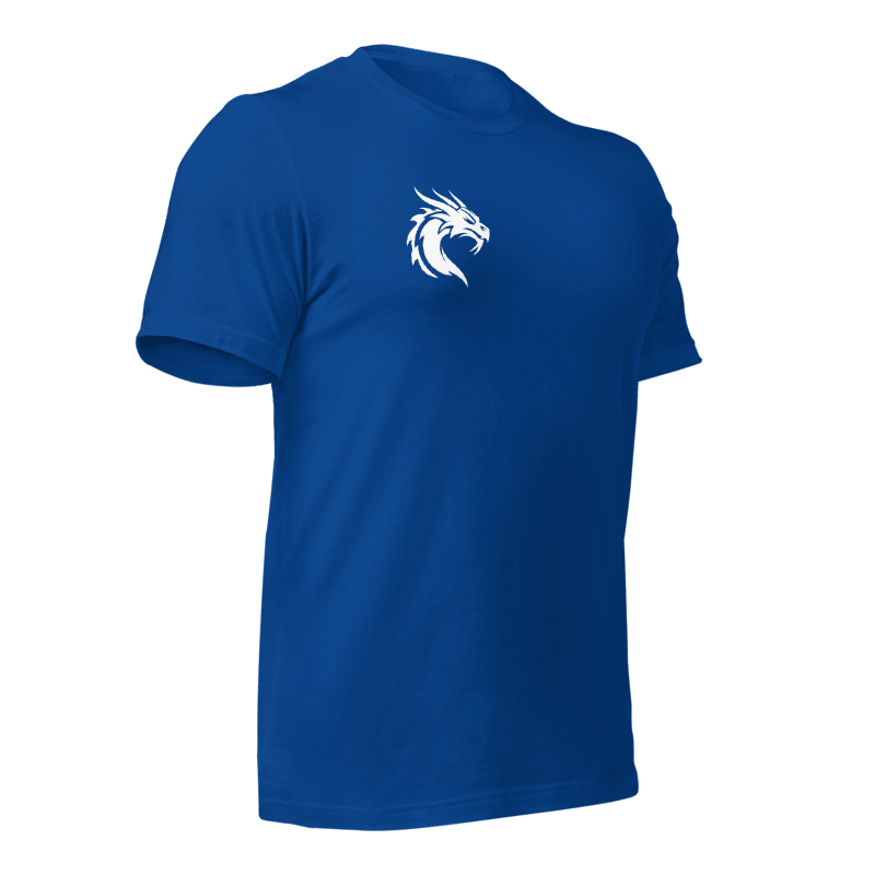 Tee-shirt dragon bleu