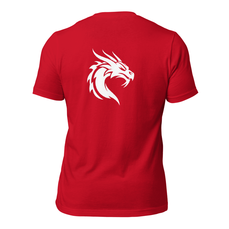 Tee-shirt rouge dragon