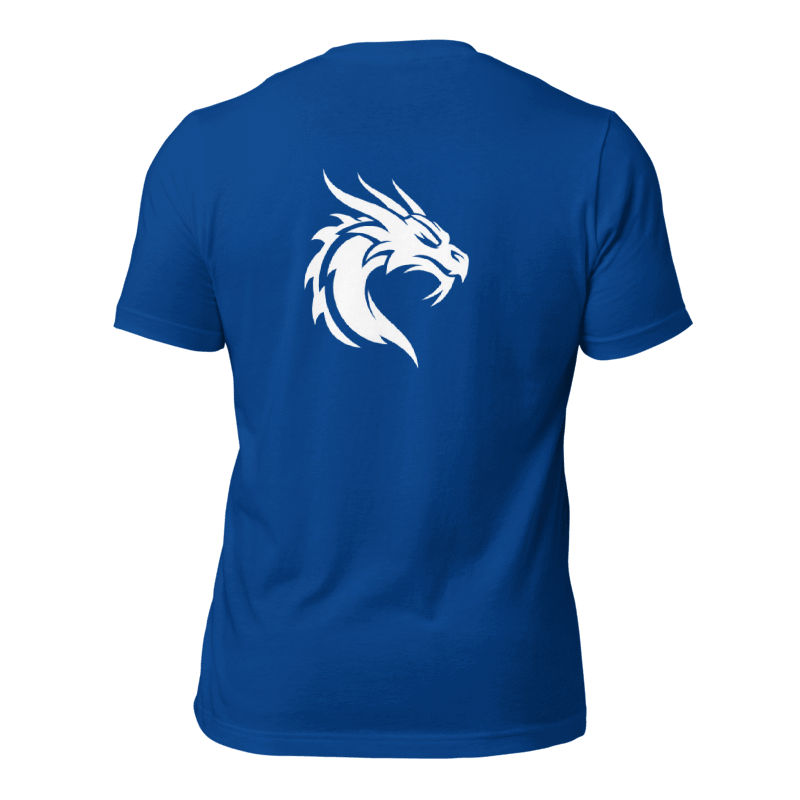 Tee-shirt dragon bleu