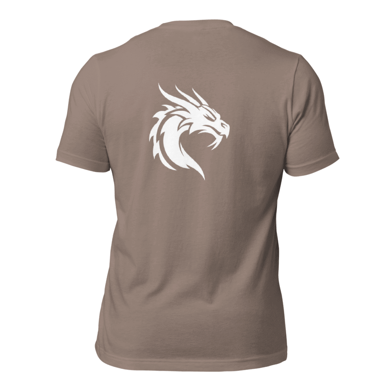 Tee-shirt marron clair dragon